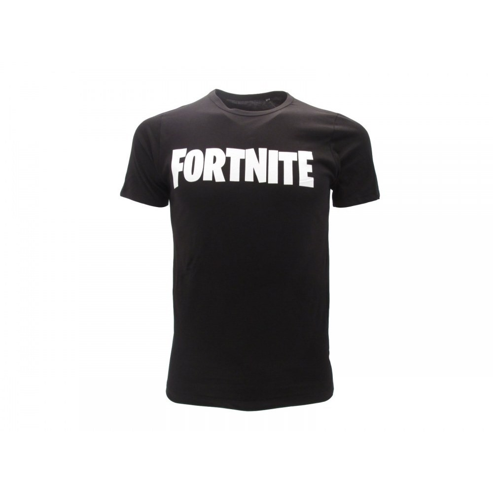 MAGLIA T SHIRT FORTNITE LOGO NERA