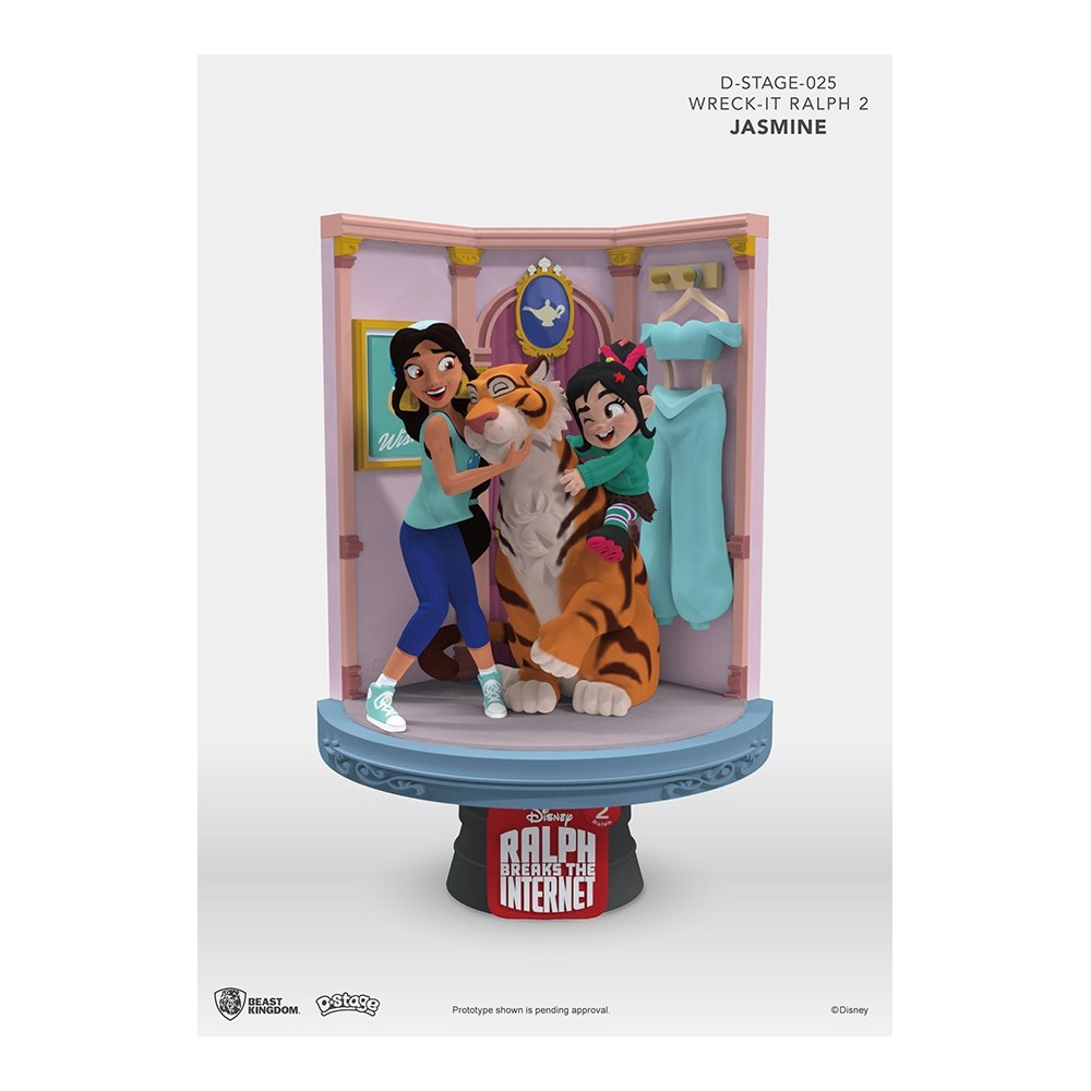WRECK-IT RALPH 2 SPACCATUTTO D-STAGE 025 JASMINE STATUE FIGURE DIORAMA BEAST KINGDOM