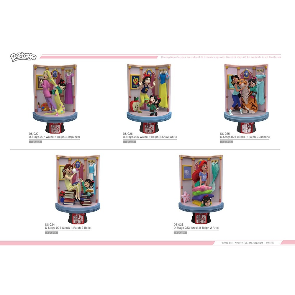 WRECK-IT RALPH 2 SPACCATUTTO D-STAGE 026 SNOW WHITE BIANCANEVE STATUE FIGURE DIORAMA BEAST KINGDOM