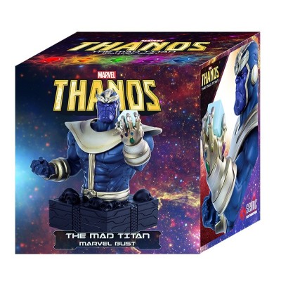 MARVEL THANOS THE MAD TITAN RESIN BUST 16 CM FIGURE SEMIC