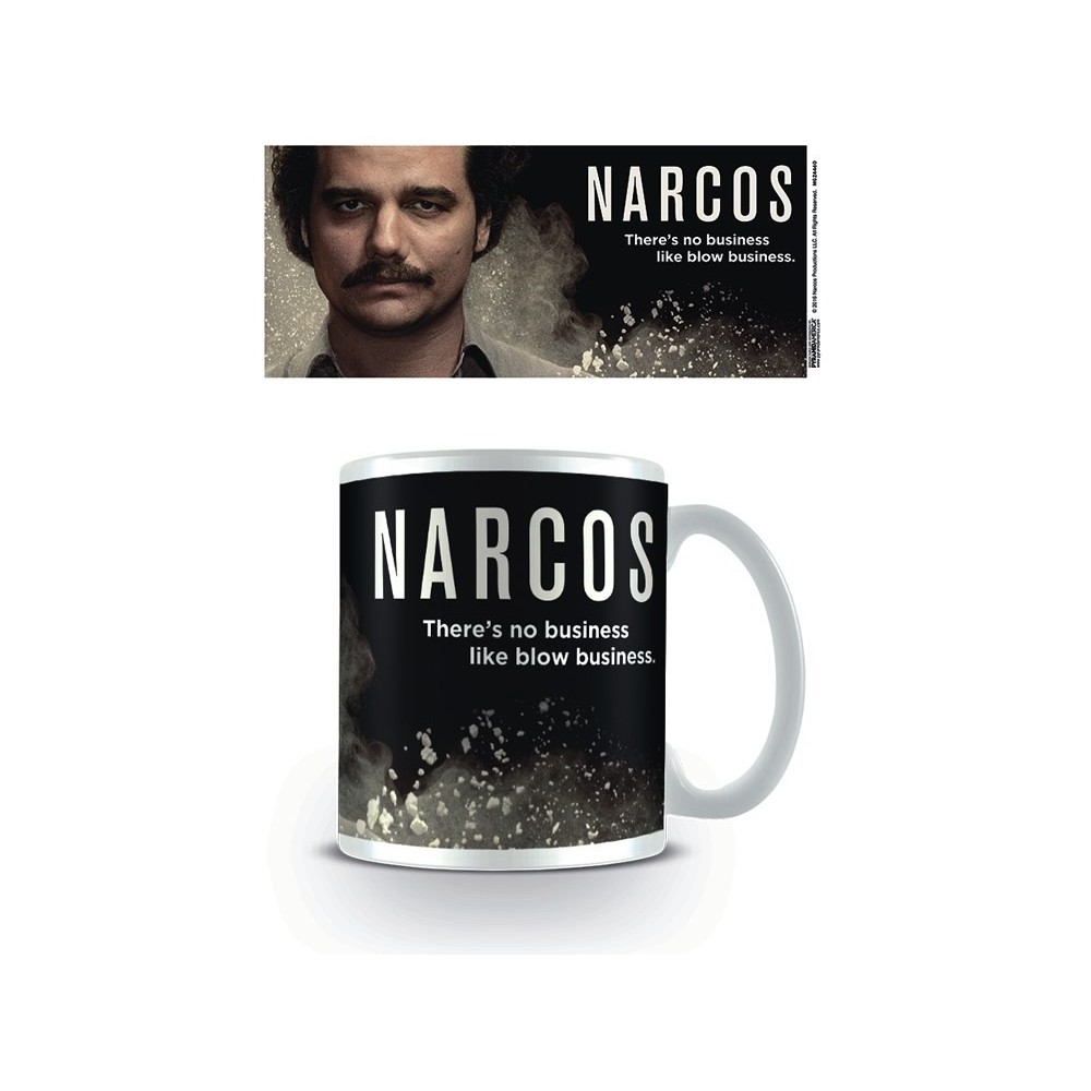 PYRAMID INTERNATIONAL NARCOS NO BUSINESS CERAMIC MUG TAZZA IN CERAMICA
