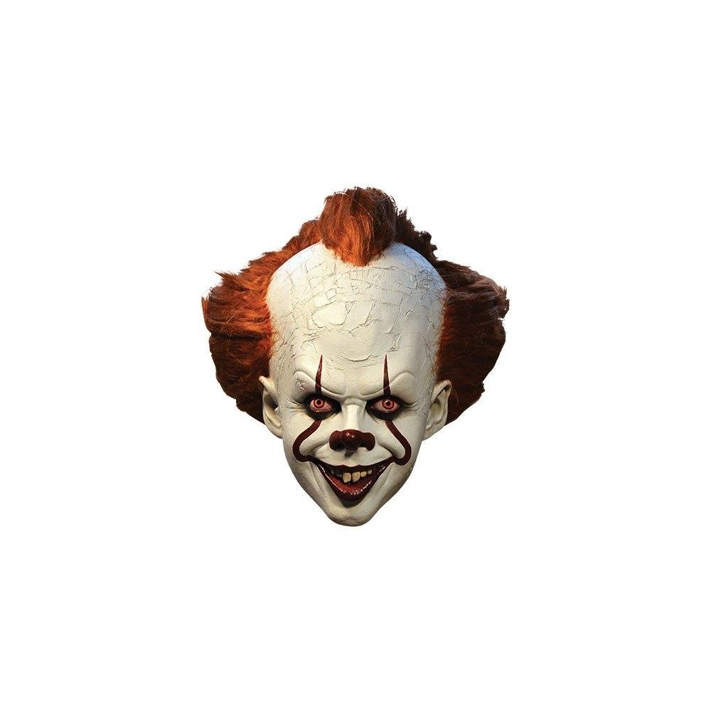TRICK OR TREAT STUDIOS IT 2017 PENNYWISE DELUXE RUBBER MASK MASCHERA IN GOMMA