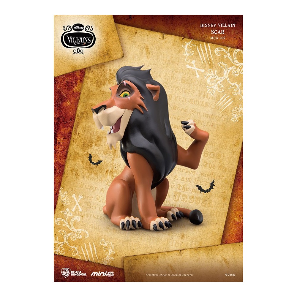 DISNEY VILLAINS - SCAR MINI EGG ATTACK FIGURE 8 CM BEAST KINGDOM