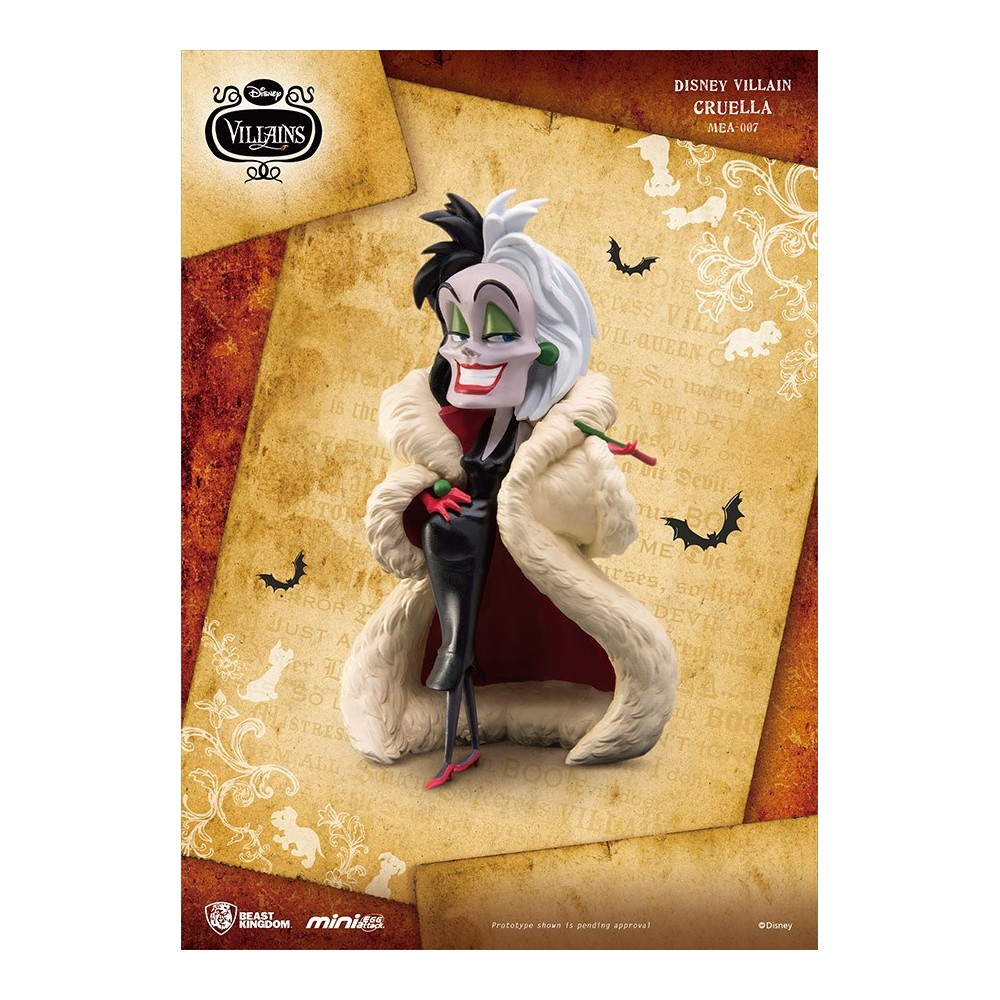 BEAST KINGDOM DISNEY VILLAINS - CRUDELIA MINI EGG ATTACK FIGURE 8 CM