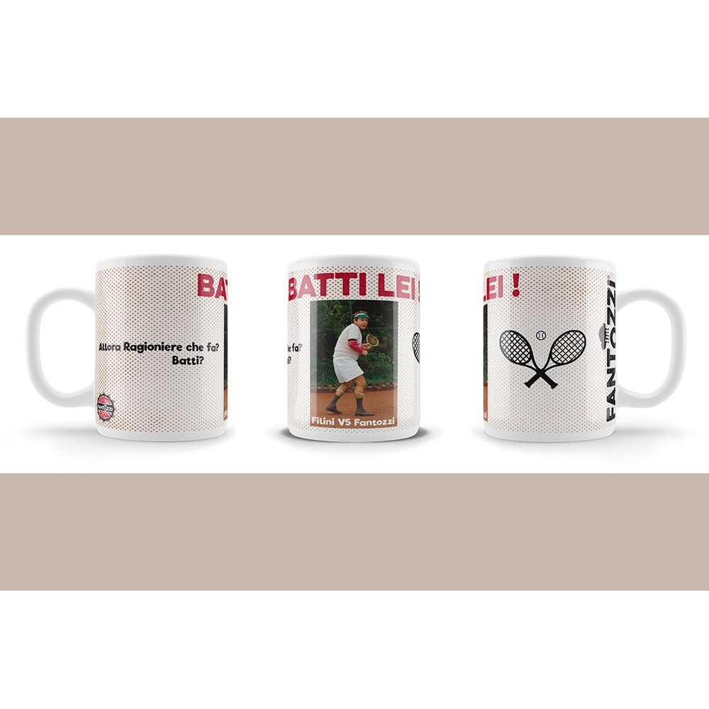 FANTOZZI VS FILINI BATTI LEI CERAMIC MUG TAZZA IN CERAMICA INFINITE STATUE