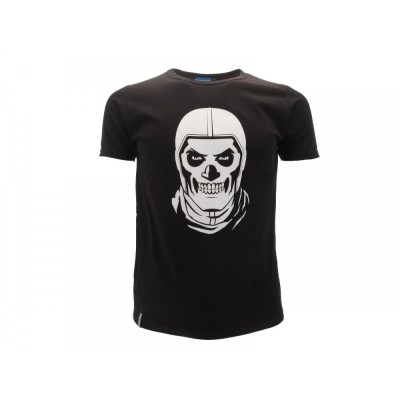 MAGLIA T SHIRT FORTNITE SKULL NERA