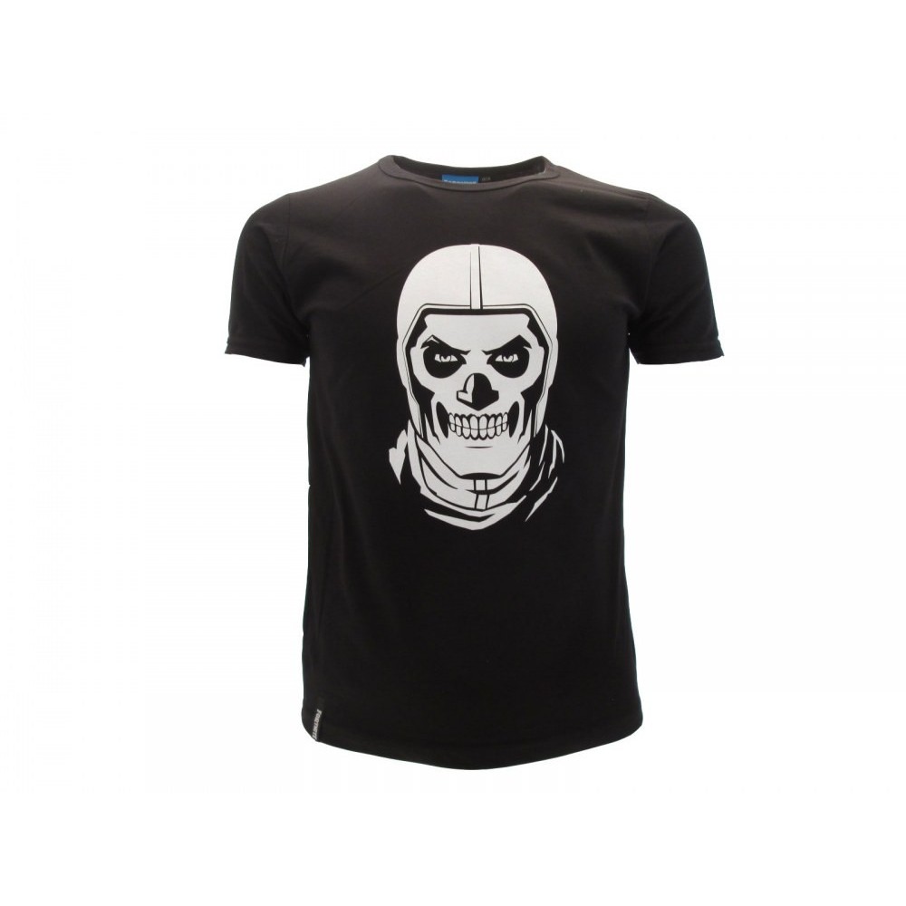 MAGLIA T SHIRT FORTNITE SKULL NERA