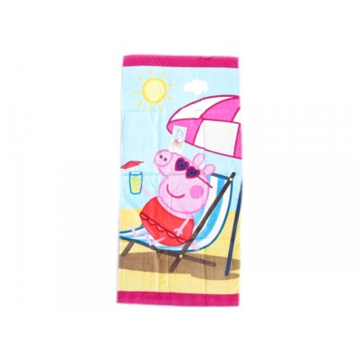 PEPPA PIG BEACH BATH TOWEL TELO DA MARE 140X70CM