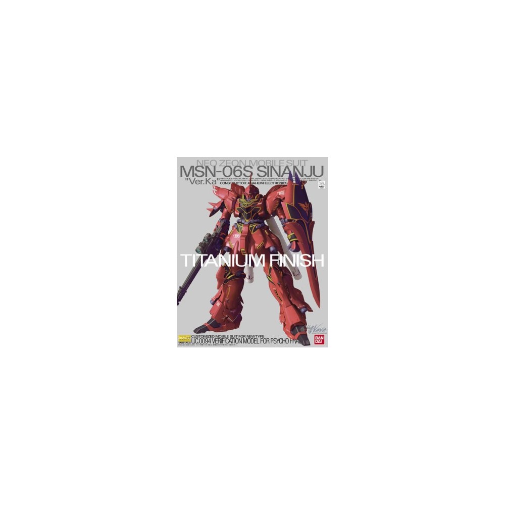 BANDAI MASTER GRADE MG MSN-06S SINANJU VER KA TITANIUM FINISH 1/100 MODEL KIT
