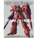 BANDAI MASTER GRADE MG MSN-06S SINANJU VER KA TITANIUM FINISH 1/100 MODEL KIT