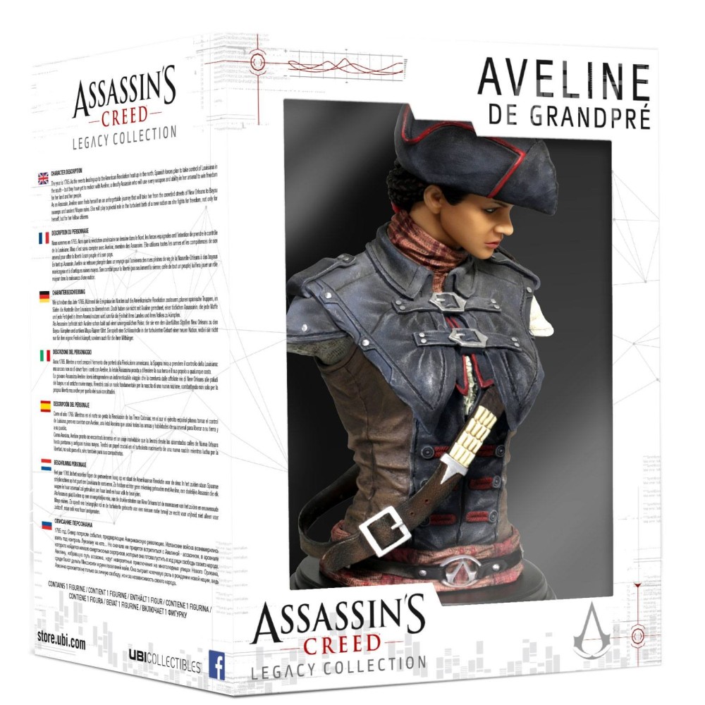 UBISOFT ASSASSIN'S CREED LEGACY COLLECTION - AVELINE DE GRANDPRE BUST FIGURE STATUA BUSTO