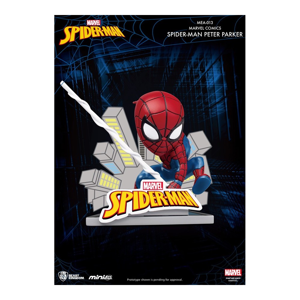 MARVEL SPIDER-MAN PETER PARKER MINI EGG ATTACK FIGURE BEAST KINGDOM