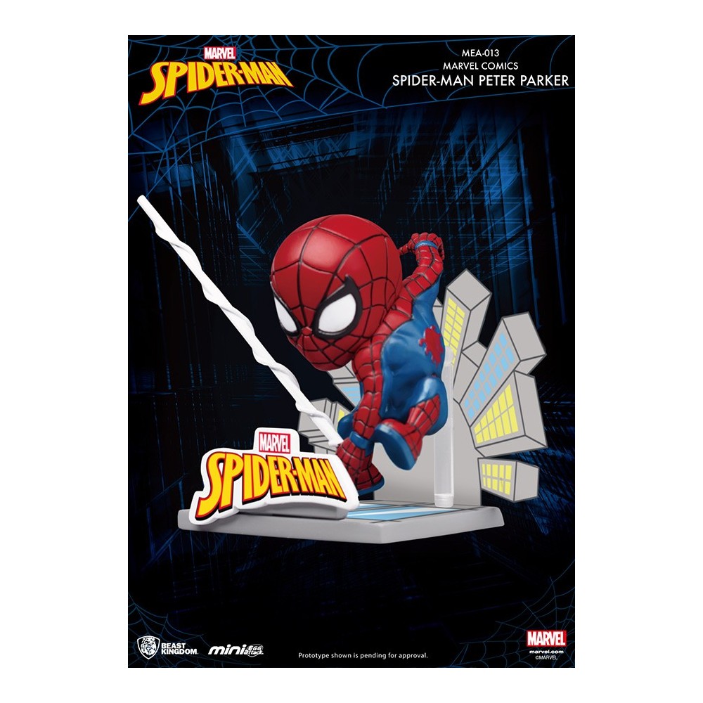 MARVEL SPIDER-MAN PETER PARKER MINI EGG ATTACK FIGURE BEAST KINGDOM