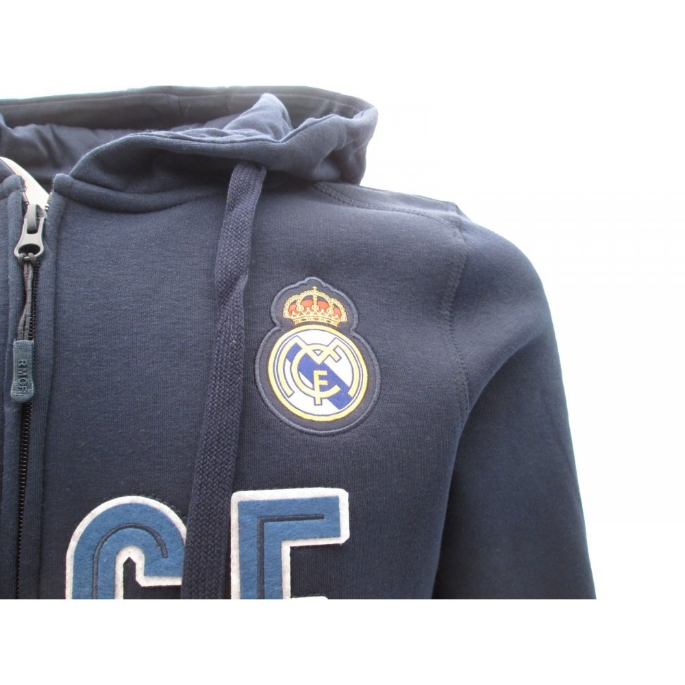 FELPA HOODIE ZIP UFFICIALE REAL MADRID RMCF