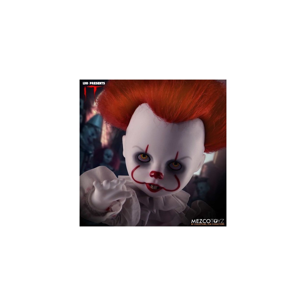 LIVING DEAD DOLLS LDD IT 2017 PENNYWISE ACTION FIGURE MEZCO TOYS