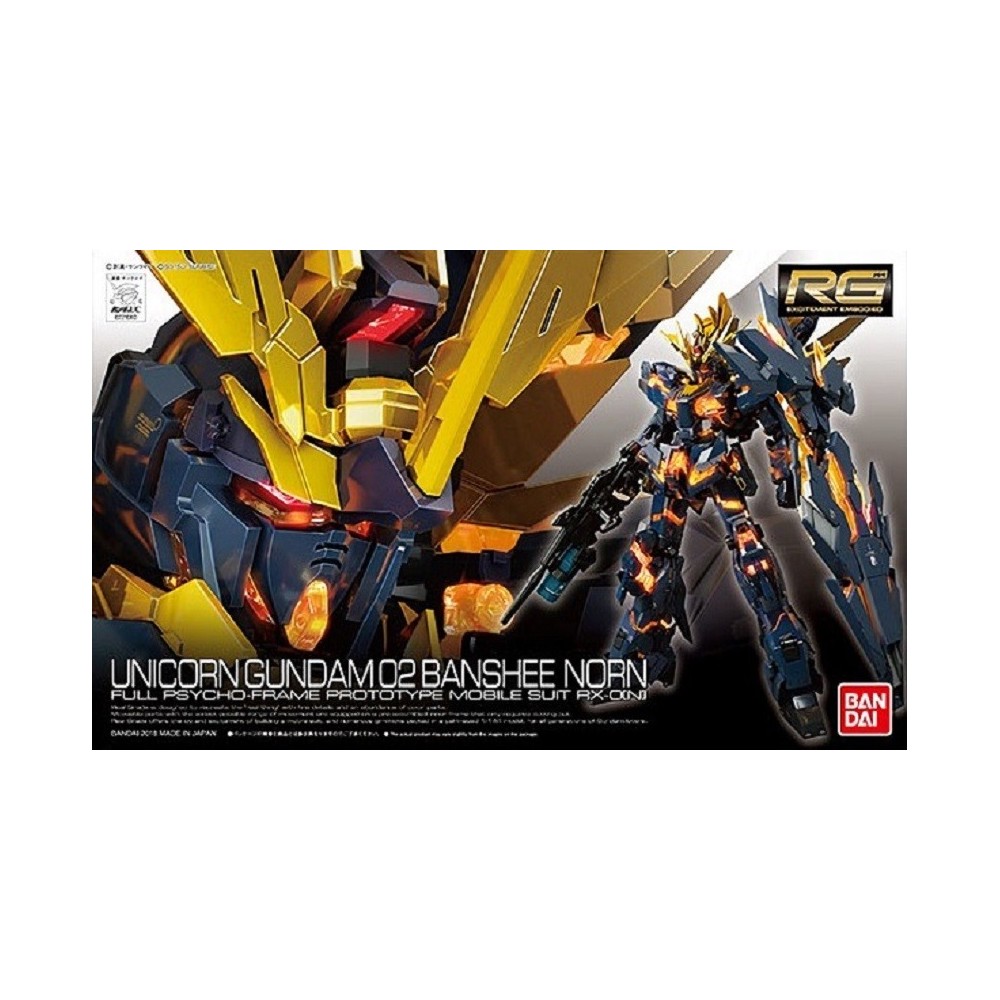 REAL GRADE RG UNICORN GUNDAM 02 BANSHEE 1/144 MODEL KIT ACTION FIGURE BANDAI