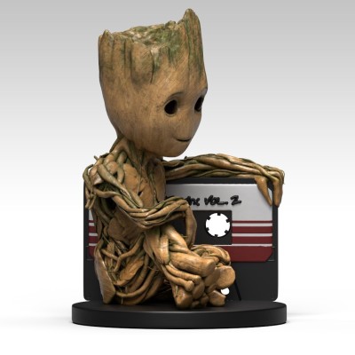 SEMIC GUARDIANS OF THE GALAXY VOL.2 BABY GROOT BANK FIGURE