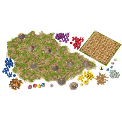 L'ISOLA DEI VULCANI GIOCO DA TAVOLO ITALIANO PENDRAGON GAME STUDIO