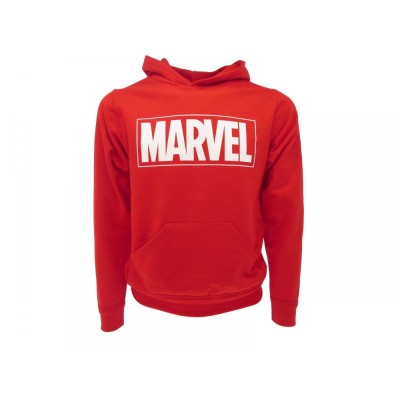 FELPA HOODIE MARVEL LOGO ROSSA