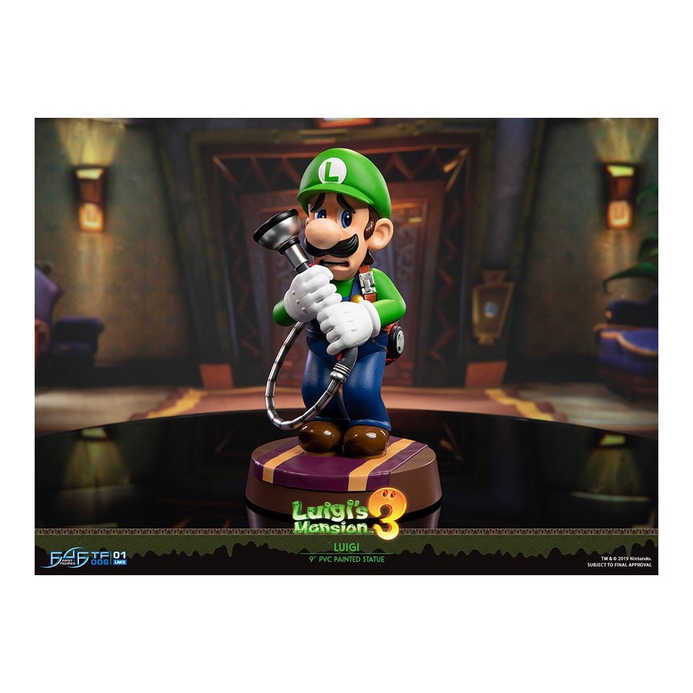 FIRST4FIGURES LUIGI'S MANSION 3 - LUIGI PVC STATUE 23 CM FIGURE