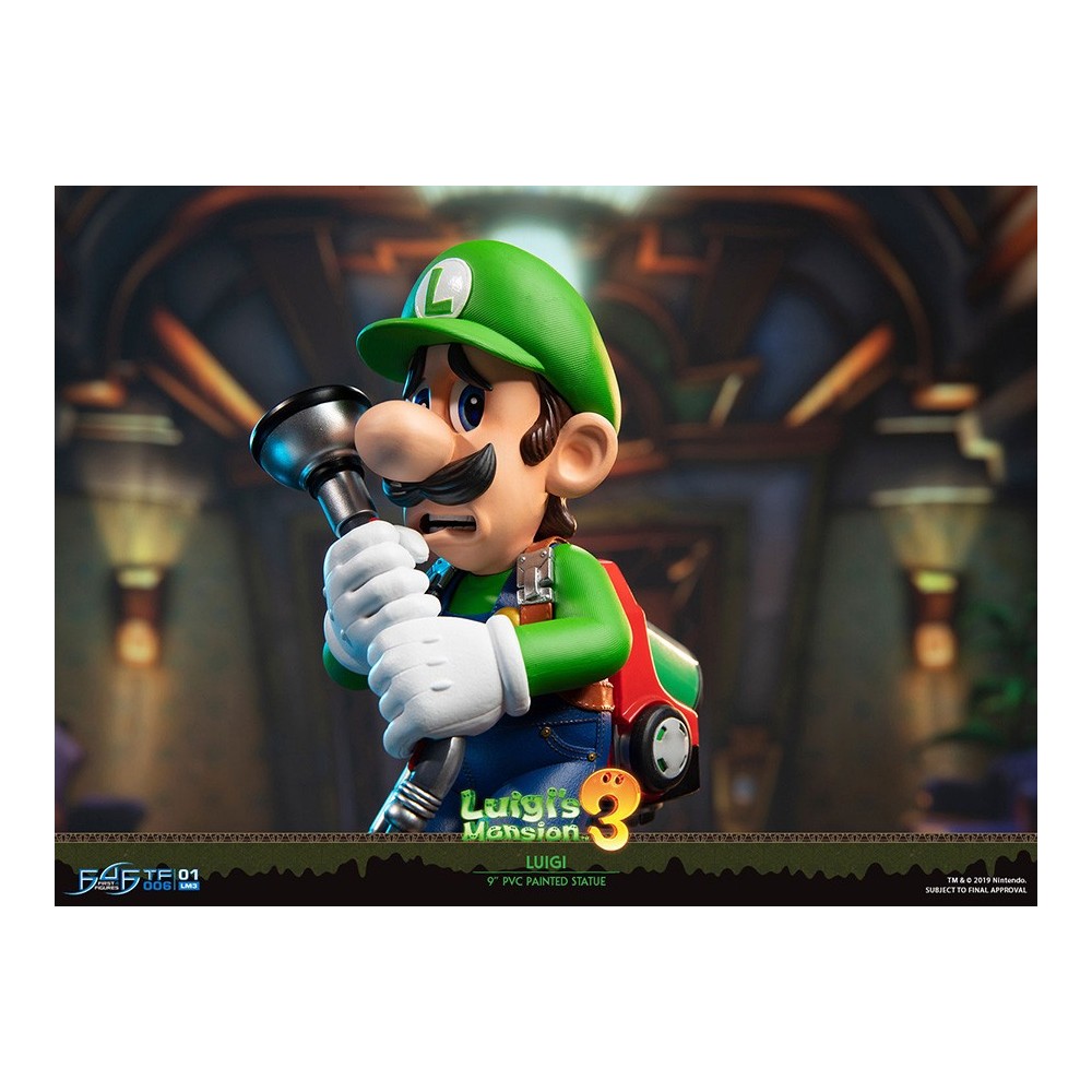 FIRST4FIGURES LUIGI'S MANSION 3 - LUIGI PVC STATUE 23 CM FIGURE
