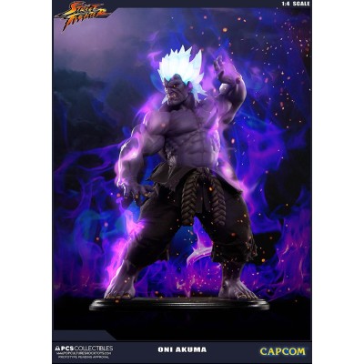 POP CULTURE SHOCK COLLECTIBLES STREET FIGHTER - ONI AKUMA 1/4 45CM STATUE FIGURE
