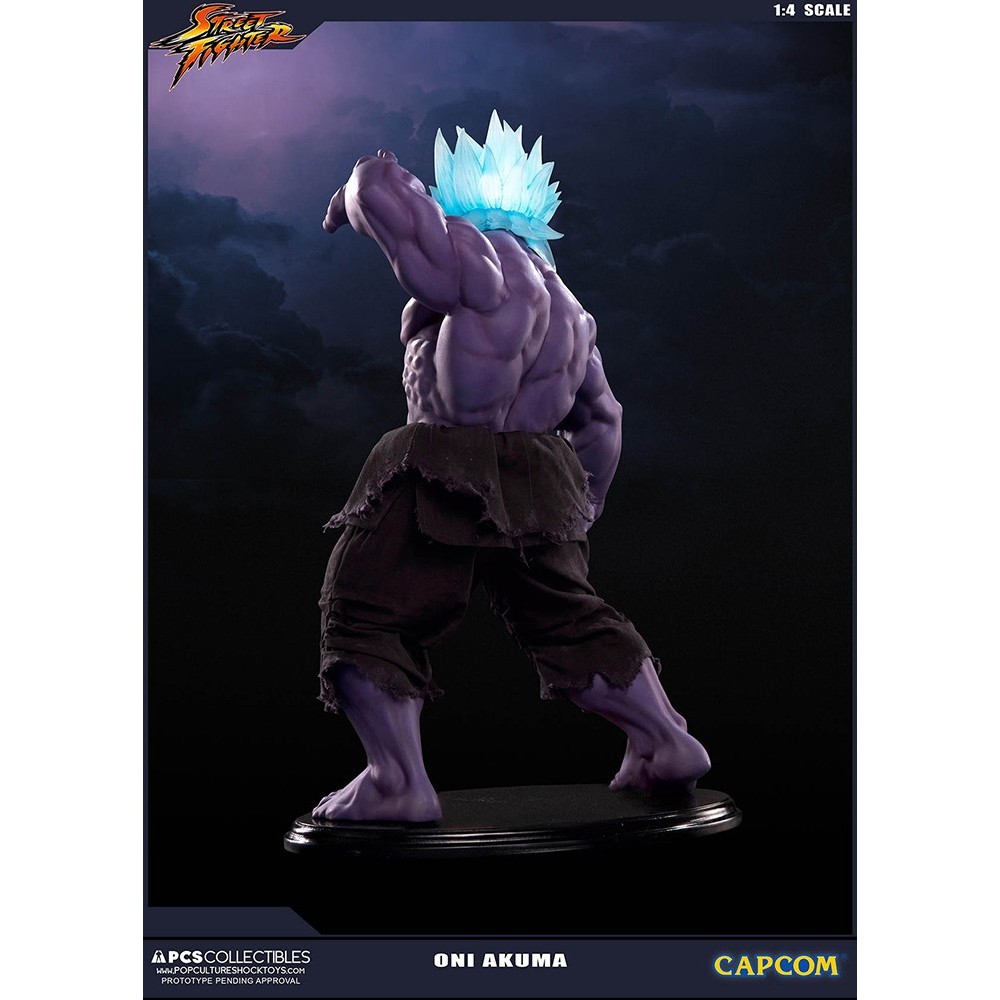 POP CULTURE SHOCK COLLECTIBLES STREET FIGHTER - ONI AKUMA 1/4 45CM STATUE FIGURE