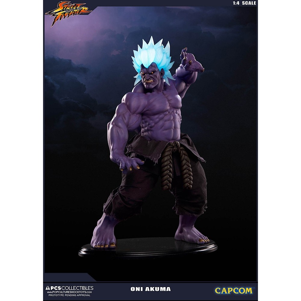 POP CULTURE SHOCK COLLECTIBLES STREET FIGHTER - ONI AKUMA 1/4 45CM STATUE FIGURE