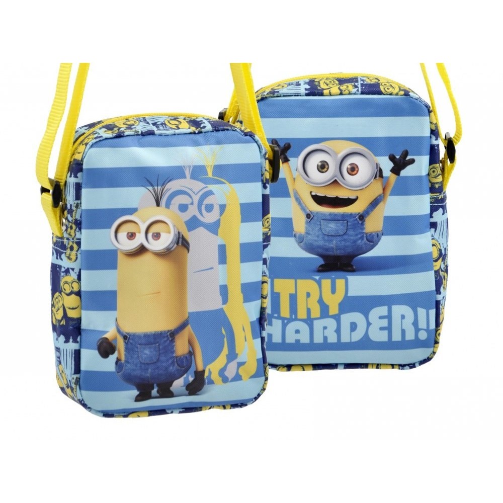 MINIONS TRY HARDER MAILBAG - BORSA A TRACOLLA