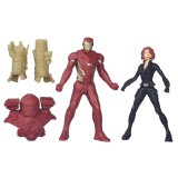HASBRO MARVEL MINIVERSE CIVIL WAR - IRON MAN VS BLACK WIDOW ACTION FIGURE