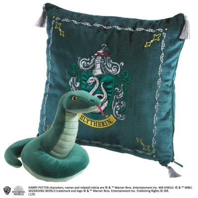 HARRY POTTER SLYTHERIN MASCOT PLUSH CUSHION PELUCHE CUSCINO SERPEVERDE NOBLE COLLECTIONS