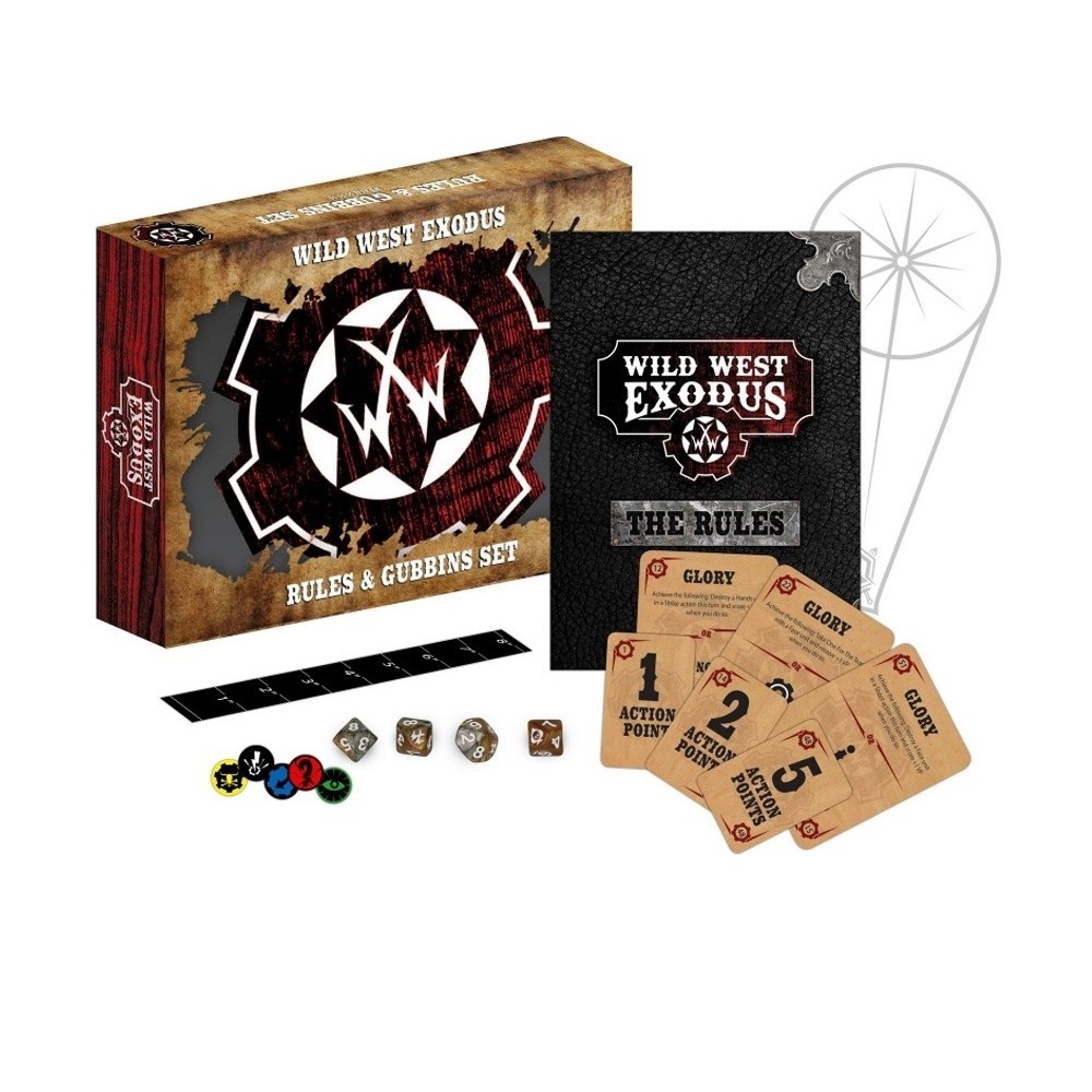 WILD WEST EXODUS RULES AND GUBBINS SET WARCRADLE STUDIOS