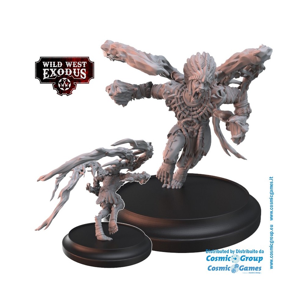 WARCRADLE STUDIOS WILD WEST EXODUS DARK NATION POSSE SET RESIN MINIATURES