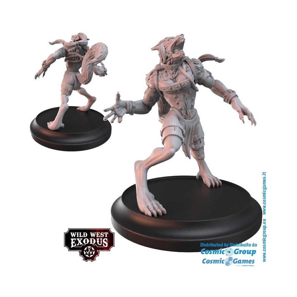 WARCRADLE STUDIOS WILD WEST EXODUS DARK NATION POSSE SET RESIN MINIATURES