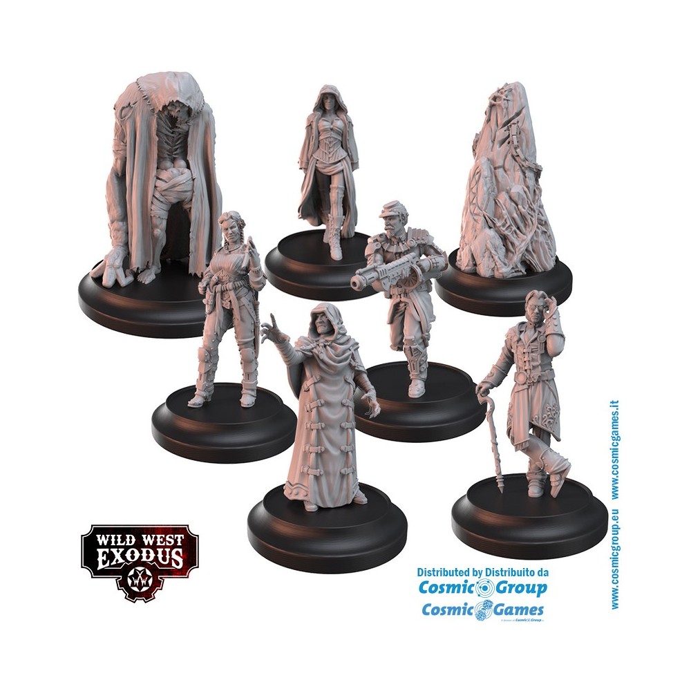 WARCRADLE STUDIOS WILD WEST EXODUS ABSOLUTE POWER POSSE SET RESIN MINIATURES