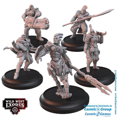 WARCRADLE STUDIOS WILD WEST EXODUS DIVINE INTERVENTION POSSE SET RESIN MINIATURES