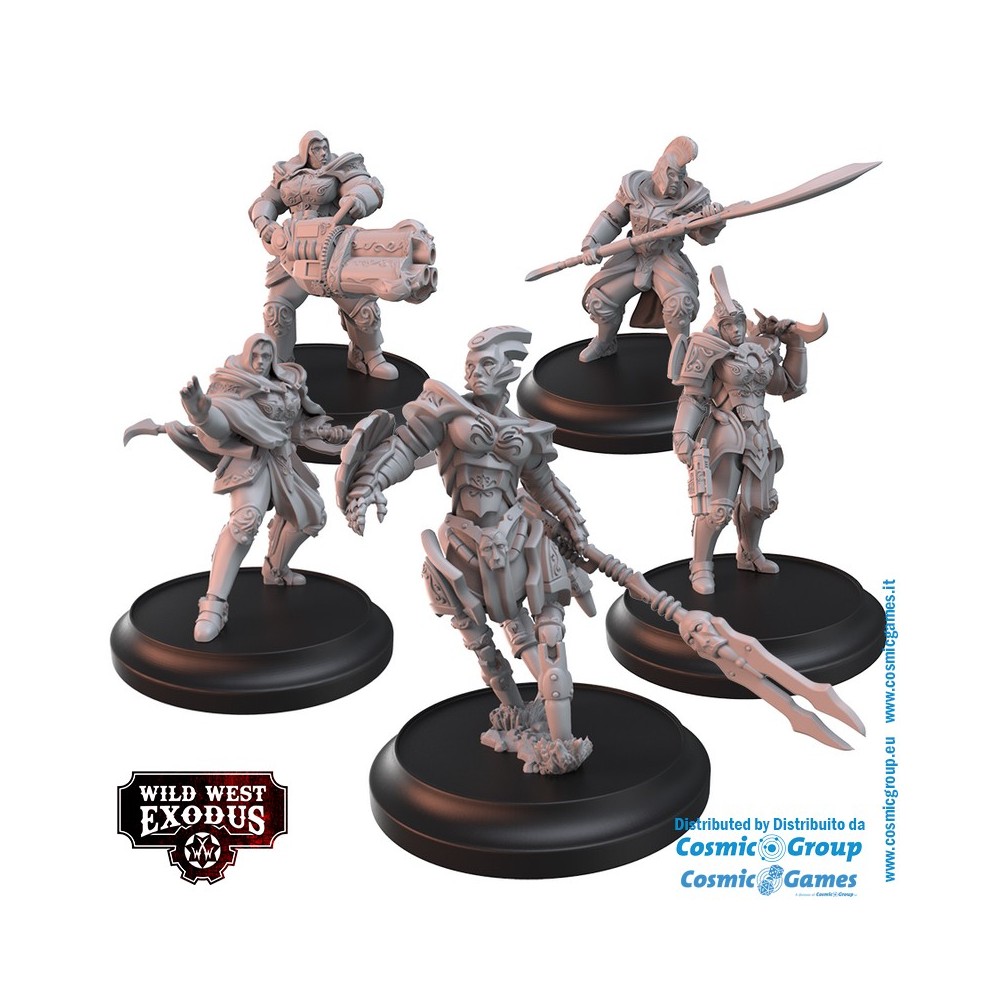 WARCRADLE STUDIOS WILD WEST EXODUS DIVINE INTERVENTION POSSE SET RESIN MINIATURES
