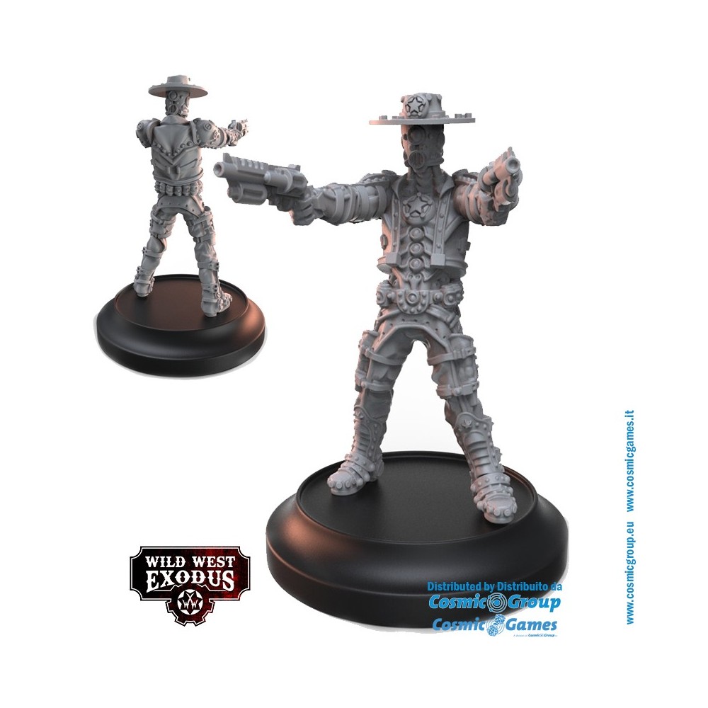 WARCRADLE STUDIOS WILD WEST EXODUS ARMOURED JUSTICE POSSE SET RESIN MINIATURES