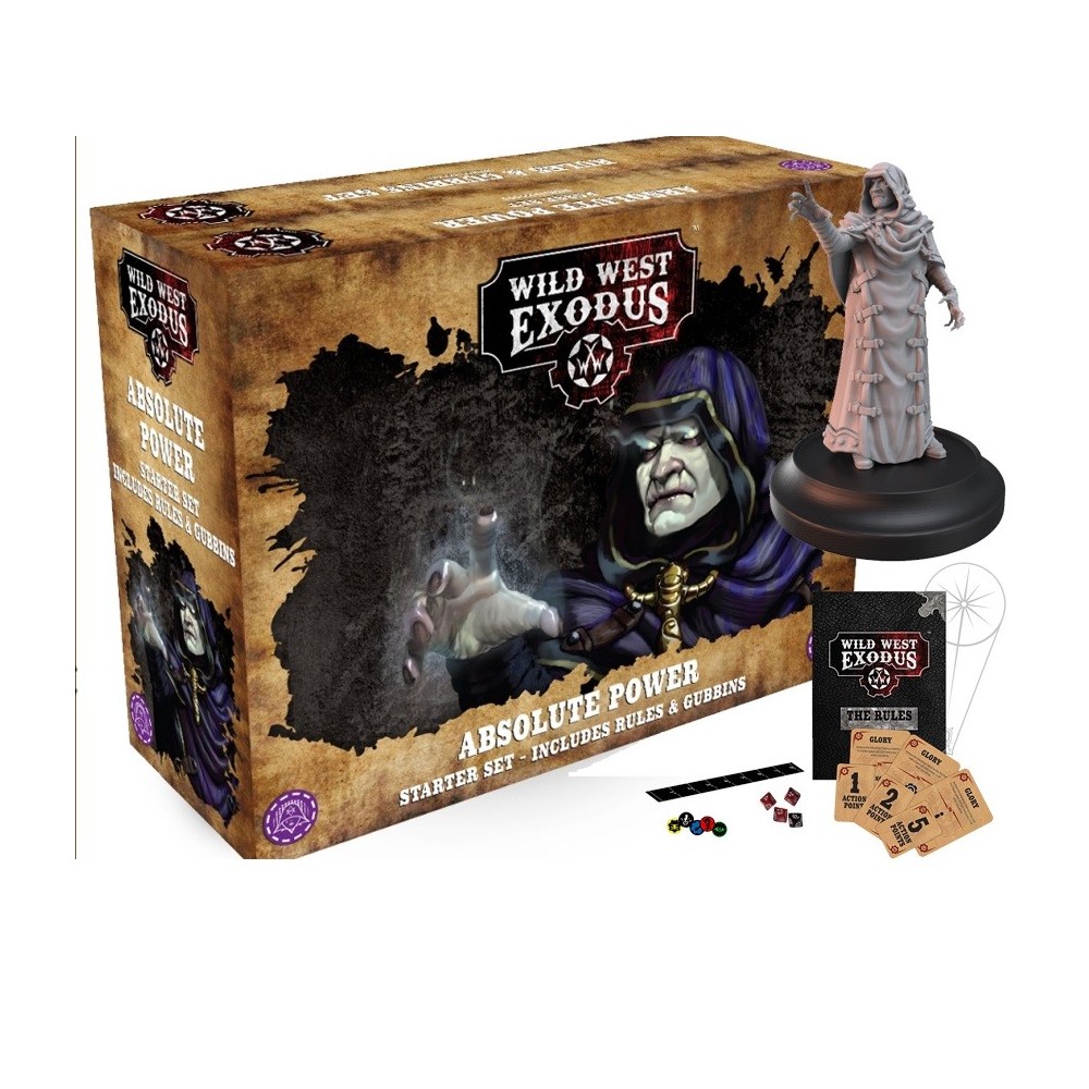 WARCRADLE STUDIOS WILD WEST EXODUS ABSOLUTE POWER STARTER SET RESIN MINIATURES