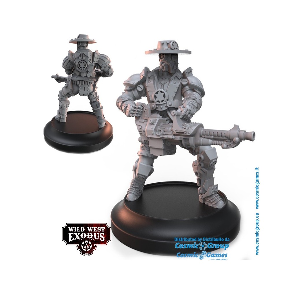 WILD WEST EXODUS ARMOURED JUSTICE STARTER SET RESIN MINIATURES WARCRADLE STUDIOS