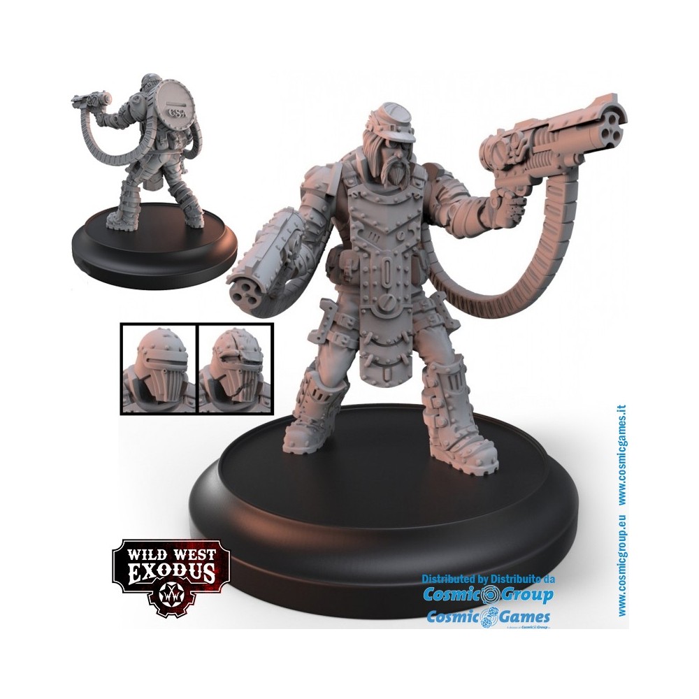 WARCRADLE STUDIOS WILD WEST EXODUS CONFEDERATE REBELLION STARTER SET RESIN MINIATURES