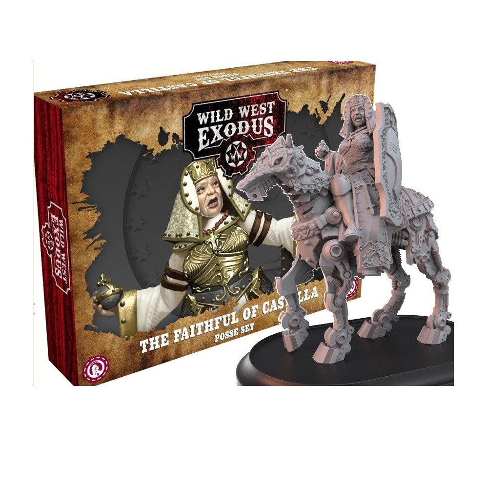 WARCRADLE STUDIOS WILD WEST EXODUS THE FAITHFUL OF CASTILLA POSSE SET RESIN MINIATURES