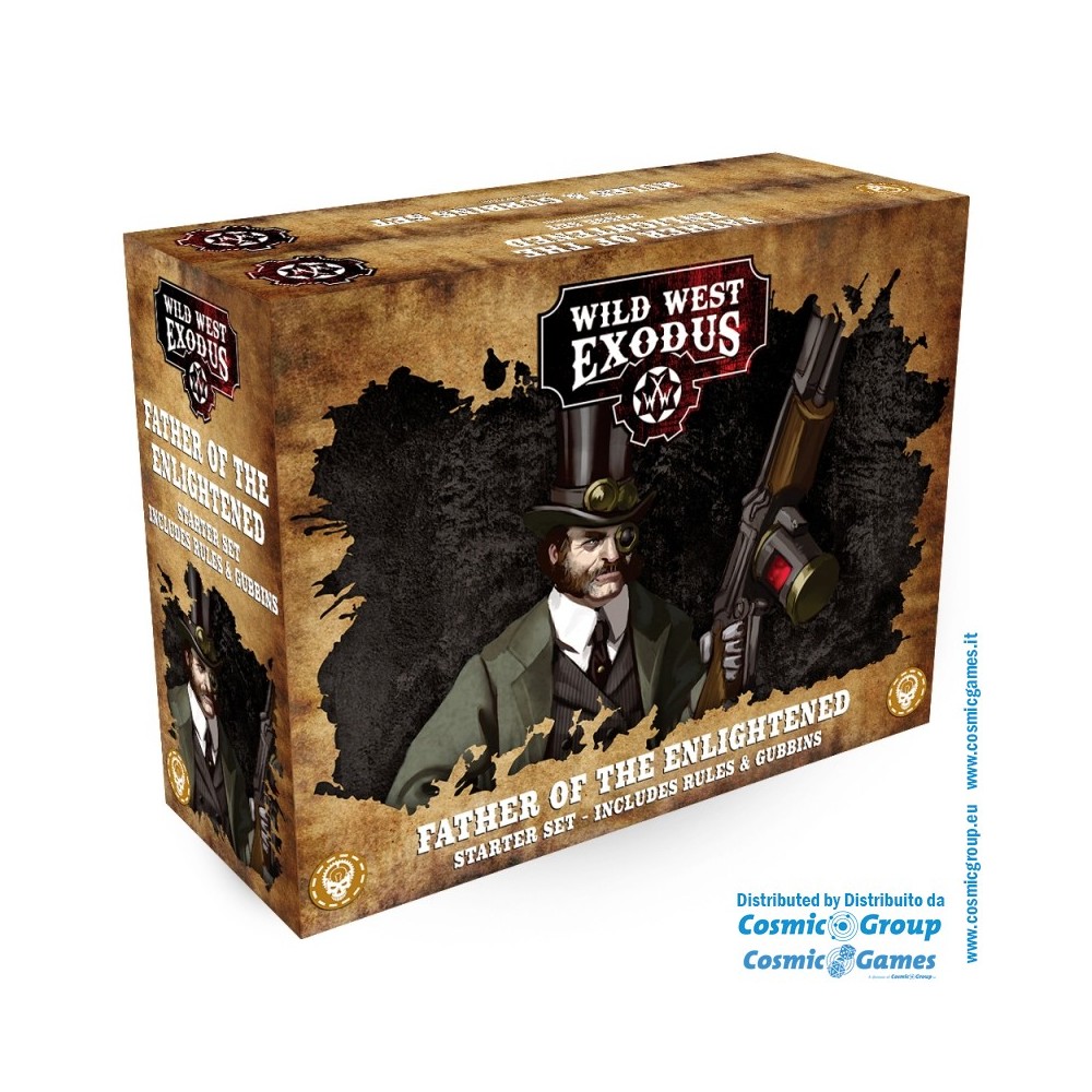 WARCRADLE STUDIOS WILD WEST EXODUS FATHER OF THE ENLIGHTENED STARTER SET RESIN MINIATURES