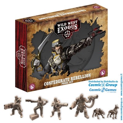 WARCRADLE STUDIOS WILD WEST EXODUS CONFEDERATE REBELLION POSSE SET RESIN MINIATURES