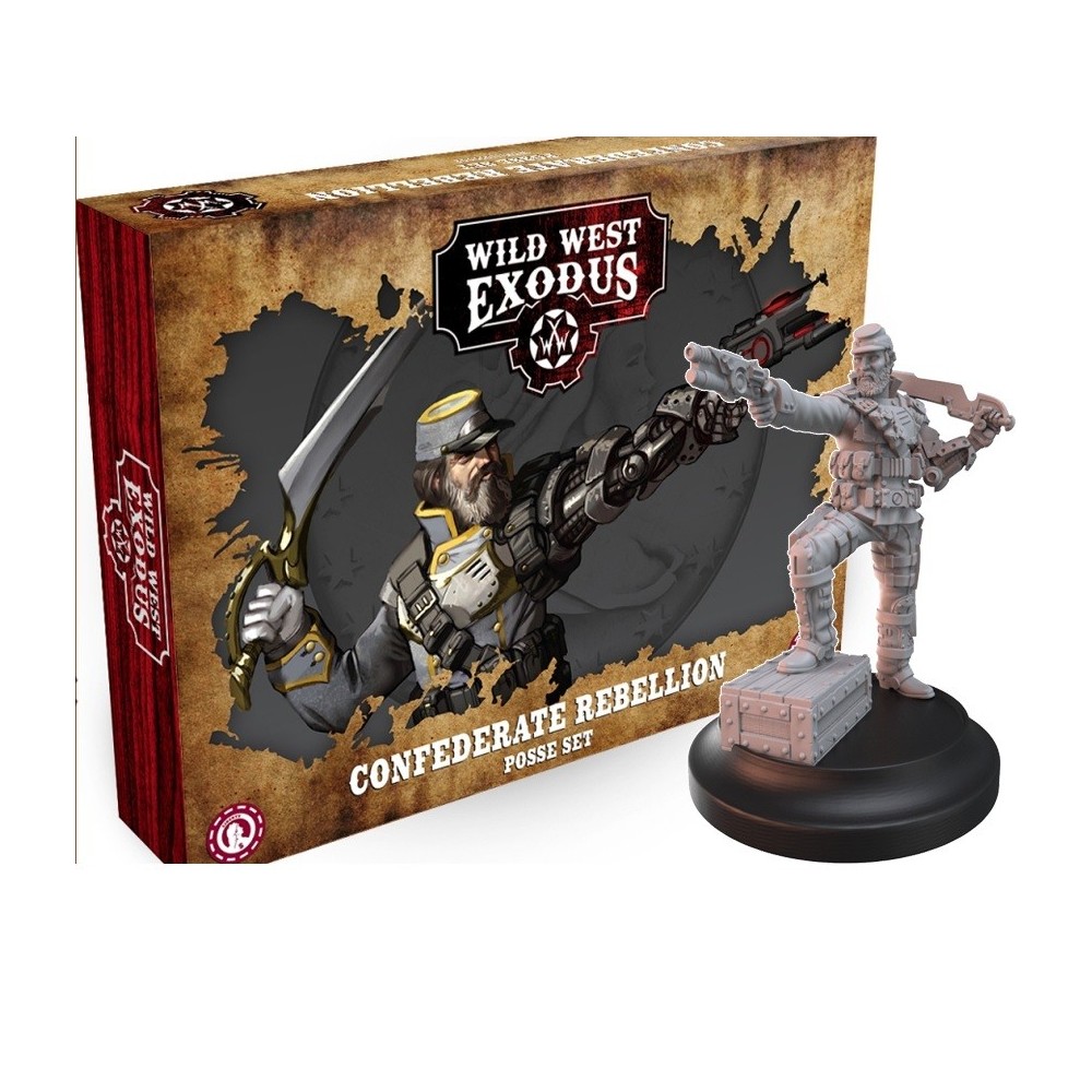 WARCRADLE STUDIOS WILD WEST EXODUS CONFEDERATE REBELLION POSSE SET RESIN MINIATURES