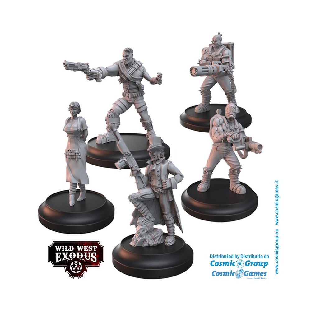 WILD WEST EXODUS FATHER OF THE ENLIGHTENED POSSE SET RESIN MINIATURES WARCRADLE STUDIOS