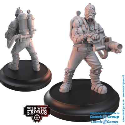 WILD WEST EXODUS FATHER OF THE ENLIGHTENED POSSE SET RESIN MINIATURES WARCRADLE STUDIOS