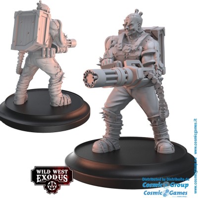 WILD WEST EXODUS FATHER OF THE ENLIGHTENED POSSE SET RESIN MINIATURES WARCRADLE STUDIOS