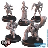 WARCRADLE STUDIOS WILD WEST EXODUS GALVANIC MYSTERIES POSSE SET RESIN MINIATURES