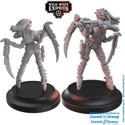 WARCRADLE STUDIOS WILD WEST EXODUS GALVANIC MYSTERIES POSSE SET RESIN MINIATURES